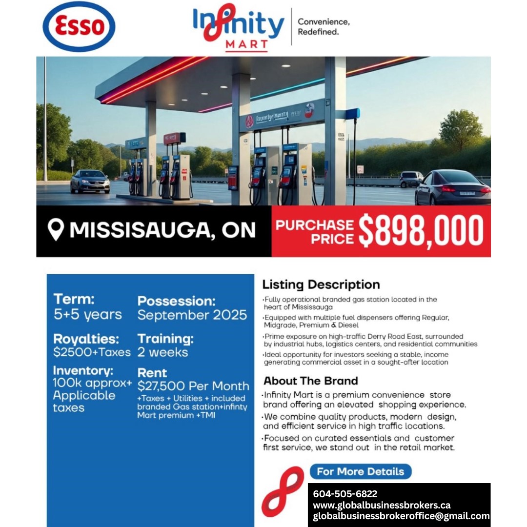 Infinity Mart Branded Gas Station, Mississauga, Ontario